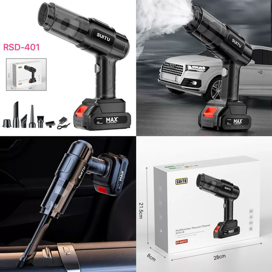 Aspiradora Portátil Inalámbrica 2 en 1 para Auto y Hogar – Aspira y Sopla Polvo